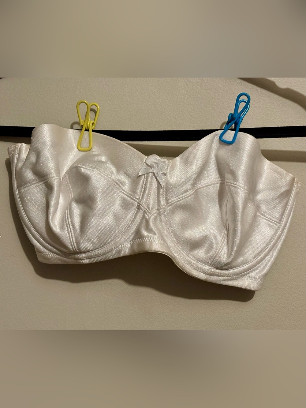 ⭐️ 4 for $25 SALE ⭐️ Satin Underwire Bra in White